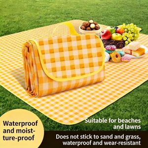 ผ้าห่มปิกนิกกลางแจ้งที่ทนทานพร้อมแถบเวลโคร - ทนต่อการฉีกขาด ทำความสะอาดง่าย เหมาะสำหรับปิกนิก เดินป่า และวันพักผ่อนที่ชายหาด - Product Image 5