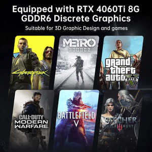 Intel Core I9 14th Generation Dual Core Mini PC 32G DDR5 GeForce RTX4060Ti 2TB SSD 64GB <strong>Dedicated</strong> <strong>Card</strong> for Mini PC Gaming - Product Image 2