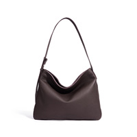 ODM&OEM 2026 Fournisseur d'usine Sacs fourre-tout et sacs à bandoulière simples et élégants en cuir véritable avec fermeture à bouton unique pour femmes