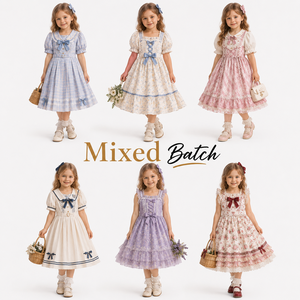Vestido Infantil Sencillo de Color Liso, Vestido de Verano sin Mangas, Entrega Mixta de Varias Tallas, Ropa Infantil Versátil de Mezcla Aleatoria - Product Image 1