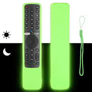 Étui de télécommande en silicone compatible avec la télécommande de la télévision XMRM-19 intelligente Housse de protection antichoc avec lanière - Product Image 3