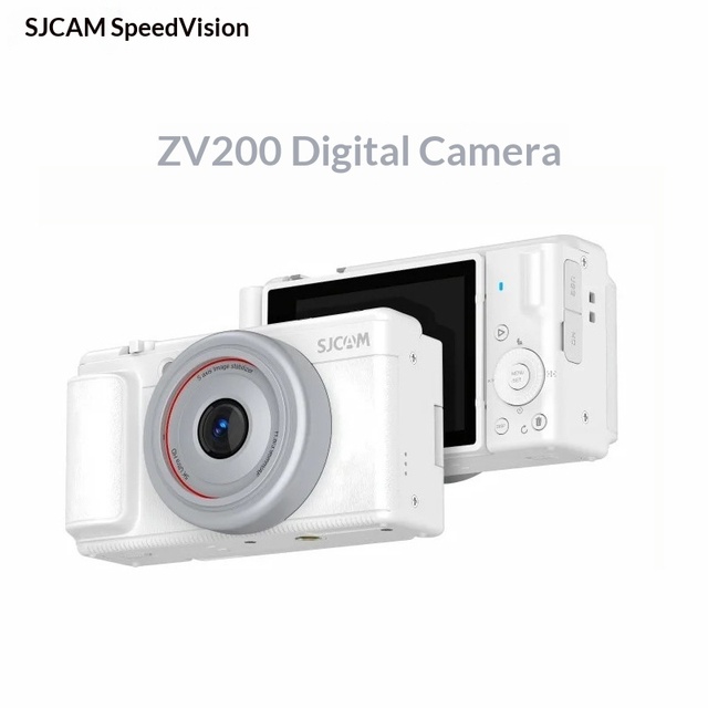 ZV200 Digital Camera 5K Video 360 Rotatable Screen 80MP Photo Night Vision 6-Axis Gyro Stabilization 16X Zoom Portable for