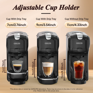 Cafetera Automática 3 en 1 de 200 BAR, Altura de Taza Ajustable, Máquina de Espresso Frío/Caliente, Compatible con Uso en Casa/Oficina/Hotel - Product Image 6