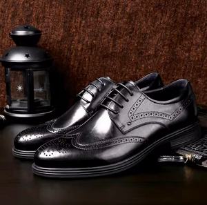 Zapatos Formales de Cuero Genuino para Hombre, Zapatos de Vestir Impermeables con Punta Cerrada y Sin Cordones para Oficina y Carrera Profesional - Product Image 3