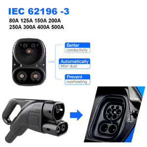 Conector de Cargador CCS2 80A 125A 150A 200A 250A 300A 400A, Cable para Estación de Carga de Vehículos, Enchufe EV Tipo 2 IEC 62196 - Product Image 1
