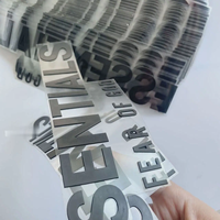 Autocollants en caoutchouc personnalisés avec impression sérigraphique, logo de marque, effet 3D en relief, étiquettes en silicone souple à transfert thermique pour vêtements