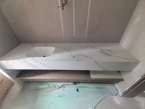 Pierre frittée pleine masse à motif classique blanc <span class=keywords><strong>de</strong></span> Carrare, Italie, 1600*3200, pour îlot <span class=keywords><strong>de</strong></span> <span class=keywords><strong>cuisine</strong></span> et crédence - Product Image 3