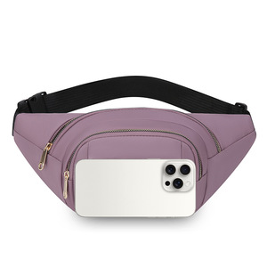 Women's Waist <b>Bag</b> Multi Layer Zippered Compartments Water Resistant Casual Everyday Use Crossbody Shoulder <b>Bag</b> - Product Image 4