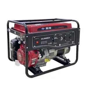 Mini Elektrische Benzine Lassen 5000 W Generator 5000 Watt Generador Electrico Honda 5kw Benzine Back-Up Generator Voor