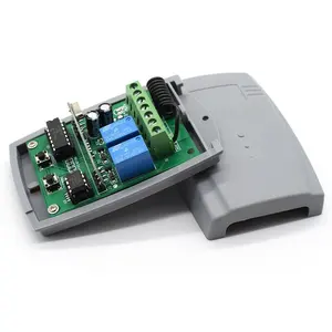 Módulo de relé de Control remoto inalámbrico RF, receptor de 2 canales, 12-24V, 433MHz