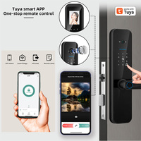 F8, Tuya WiFi Akıllı Kapı Kilidi Biyometrik Kamera Parmak İzi Bulut Desteği APP Kontrolü ile Çelik/Alüminyum/Ahşap Kapılar için Çalışır
