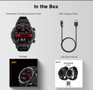 Reloj Inteligente IMIKI D2, Pantalla AMOLED de 1.43 Pulgadas y 1000nits, Llamadas por Bluetooth, Modos Deportivos, IP68, Diseño Moderno y Ejecutivo, Nuevo - Product Image 1