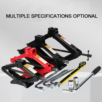Kit de cric hydraulique de 1 tonne, cric à ciseaux pour voiture, SUV, camion, poignée à cliquet