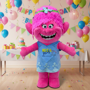 Costumes de mascotte gonflables de personnages de dessins animés <span class=keywords><strong>Trolls</strong></span>, filles magiques, esprits, 2,2 m, 2,6 m pour adultes, tenue de cosplay, combinaison gonflable - Product Image 5