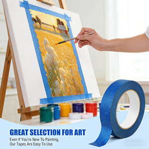 Ruban <span class=keywords><strong>de</strong></span> masquage pour peintre avec adhésif acrylique pour la peinture artistique, bordures nettes, sans transfert <span class=keywords><strong>de</strong></span> peinture, pour <span class=keywords><strong>toile</strong></span>, papier, bricolage, artistes, designers, coton - Product Image 1