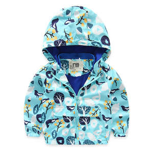 <b>Children's</b> Full Printed Hooded Quilted <b>Jackets</b> With Pockets From China Factory - Product Image 2