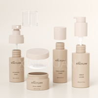 XINGYUAN Nouvelle conception de flacons pulvérisateurs en plastique 30ml 50ml, pots à crème vides, flacons de lotion, toner, ensemble d'emballages pour soins de beauté du visage