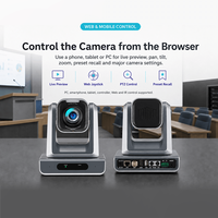 Kamera Konferensi Zoom Optik 12x Sistem Konferensi Video 4K Kamera Rapat USB untuk PC