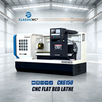 Tour CNC horizontal automatique CK6150 pour le traitement des composants de vannes industrielles