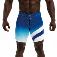 Shorts de sport et de natation de luxe écologiques pour hommes, haute qualité, extensibles dans 4 directions, séchage rapide, respirants, pour la compétition (vente en gros)