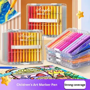 Marcadores Acrílicos Líquidos Borrables YEKO Direct, Juego de Pinceles Lavables Especiales para Arte Infantil, Acuarelas No Tóxicas al por Mayor - Product Image 4