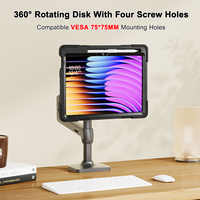 Disque rotatif avec couvercle à quatre trous de vis pour Xiaomi Pad 7/ 7 Pro 2024 11.2 pouces trous de montage de béquille intégrés