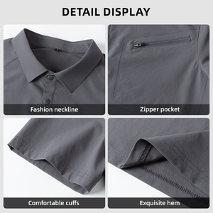 Ropa de trabajo de manga corta de verano Ropa de trabajo de taller absorbente de sudor Uniforme de hombre - Product Image 4