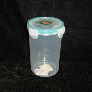 <b>Plastic</b> Cylinder Food <b>Storage</b> <b>Container</b> Set Airtight Clip On Lid Household Kitchen Use - Product Image 3