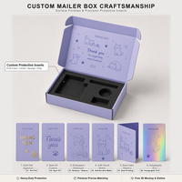 Boîtes d'expédition en papier violet personnalisées pour cadeaux, boîtes d'expédition rapides, emballages d'expédition express avec logo