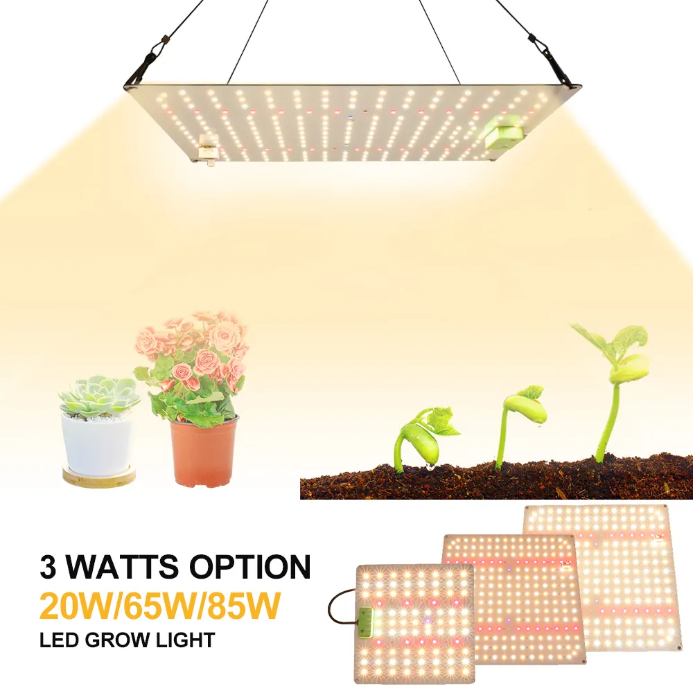 Ile kapalı sera hidroponik ışıklar 85W Led tam spektrum bitki yetiştirme lambaları ölçer bitkiler için