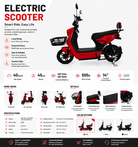 Moto électrique classique pour adultes, 3 vitesses, longue portée, vitesse élevée, 65 km/h, vitesse maximale 800 W, moteur sans balais, deux roues électriques - Product Image 3