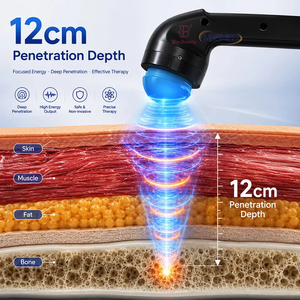 Dispositivo Portátil de Terapia de Ondas de Choque para Tratamiento Profundo, Máquina de Ondas de Choque Electromagnéticas Enfocadas para Fisioterapia - Product Image 4