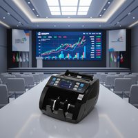 Compteur de billets de valeur mixte Smartertop AUTO BRL USD EUR ARS avec totalisation de la valeur monétaire, compteur de billets à grande vitesse, écran LCD