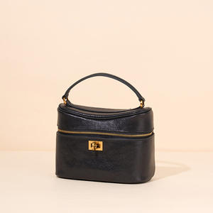 Sac à main tendance en cuir, petit sac boîte, nouveau style, en cuir véritable, rétro, bandoulière, sac à main pour femme - Product Image 1