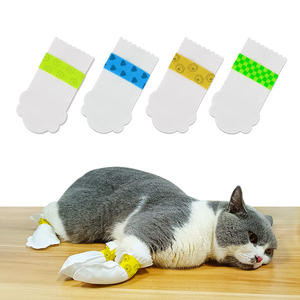 Forniture per cani e gatti stivali per gatti usa e getta traspiranti antigraffio scarpe per animali domestici impermeabili calzini forniture per animali domestici - Product Image 5