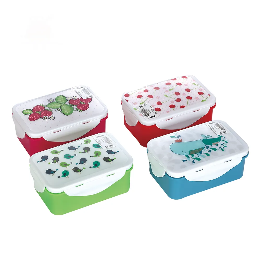 Contenitore per pranzo Thermos rettangolare Bento per bambini professionale cinese BPA-Free Set moderno stile di stoccaggio in plastica