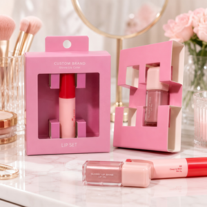 Caja de Embalaje Cosmético Personalizada, Caja de Papel para Lápiz Labial con Inserto de Papel, Protección para Lápiz Labial, Diseño Gratuito ODE y OEM - Product Image 2