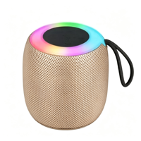 Mini enceintes Bluetooth personnalisables avec amplificateur, lumière LED colorée, boîte à musique RGB, enceinte basse, enceinte Bluetooth portable
