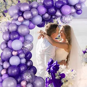 Articoli per matrimoni forniture per feste ghirlanda di palloncini bordeaux viola decorazione di nozze per eventi di nozze