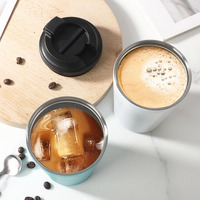 Taza Térmica de Acero Inoxidable de 12oz con Logotipo de Auto, para Café Espresso Árabe, Termo Personalizado para Viaje, Venta al Por Mayor