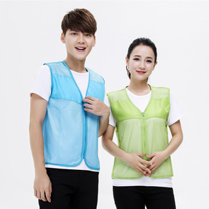 Chaleco de Voluntario Personalizado, Transpirable, de Malla de Poliéster, Unisex, Ropa de Trabajo para Repartidores con Impresión de Logotipo - Product Image 3