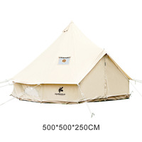 Camping de luxe léger extérieur grande tente indienne tissu Oxford famille imperméable épaissie yourte Camping loisirs pyramide tente 2025