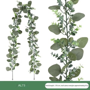 Planta Artificial de Eucalipto Verde Simulado, Hojas de Eucalipto, Decoración para el Hogar y Bodas, Flor Artificial, Planta Verde, Enredadera Floral - Product Image 5