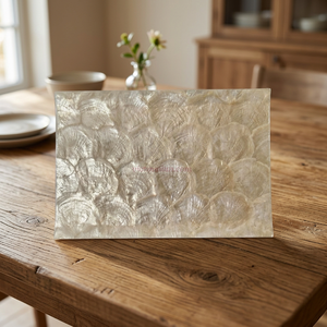 Set de table moderne en nacre fabriqué à partir de matériaux naturels pour une mise en place durable de la table et les repas quotidiens Vietnam - Product Image 3