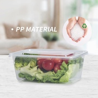 Boîtes à lunch en plastique transparent de 17 oz et 22 oz avec couvercles, empilables, pour emporter, contenants de stockage alimentaire