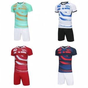 Jersey de fútbol liso de manga corta personalizado, nuevo estilo, kit de entrenamiento de fútbol estándar, conjunto de uniforme de equipo de club - Product Image 3