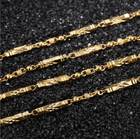 Chaîne en or pour hommes, nouvelle conception de chaîne longue et épaisse, collier ras du cou
