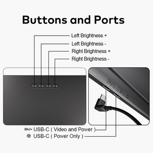 Monitor Portatile 15.3 Pollici, 1 Cavo per 2 Schermi, Estensore Monitor Laptop, Triplo Monitor <span class=keywords><strong>60</strong></span> <span class=keywords><strong>Hz</strong></span> per Windows e MacBook - Product Image 4