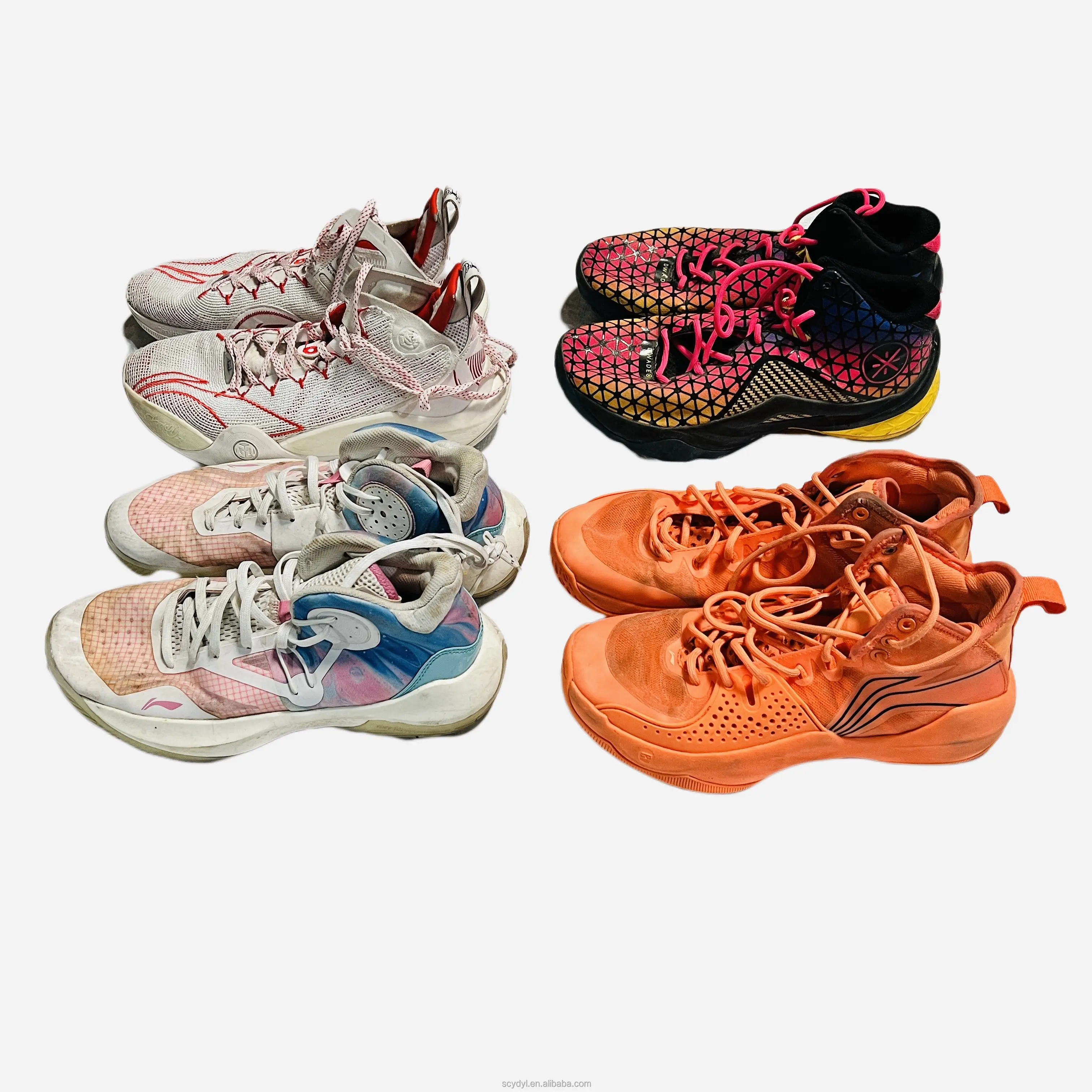 S03 נעלי כדורסל משומשות של מותג סיני באיכות גבוהה מכירה חמה נעלי ספורט לנשימה מלאי ספורט נעלי יד שניה נעליים משומשות