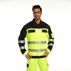 Bộ Đồ Bảo Hộ Lao Động Phản Quang Bộ Đồng Phục Khả Năng Hiển Thị Cao Bộ Đồ Bảo Hộ Lao Động Bảo Hộ Cho Thợ Mỏ Chống Cháy Frc Hi Vis - Product Image 6